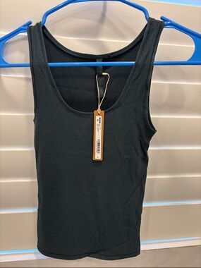 SKIMS Ribbed Scoop Tank Top - Deep Teal